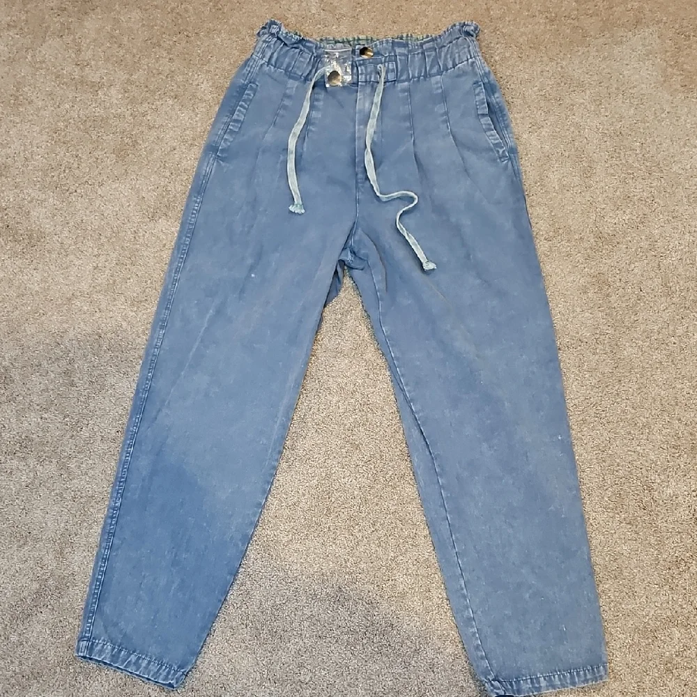 320 Oli & Hali Light Blue Drawstring Jeans - Picture 4 of 12